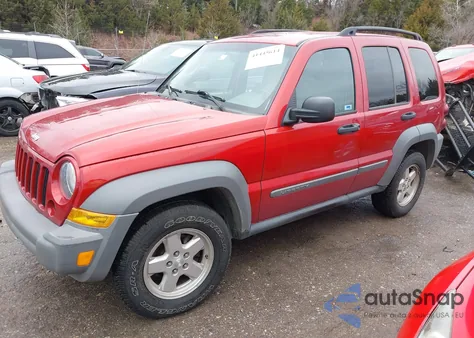2006 Jeep Liberty Sport из США, поврежденный, VIN 1J4GK48K26W131632